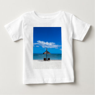 White sand beach of Flic en Flac Mauritius overloo Baby T-Shirt