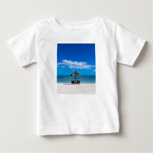 White sand beach of Flic en Flac Mauritius overloo Baby T-Shirt