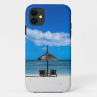 White sand beach of Flic en Flac Mauritius overloo