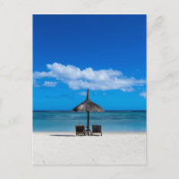 White sand beach of Flic en Flac Mauritius overloo