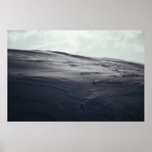 WHITE SAND UNDER WHITE CLOUDS DURING DAYTIME POSTER