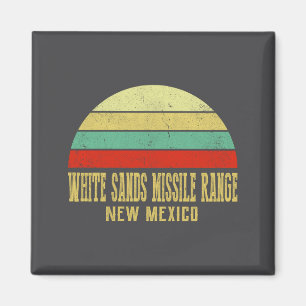 White Sands Missile Range New Mexico Vintage Retro Magnet