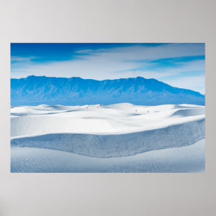 White Sands Mountains Poster