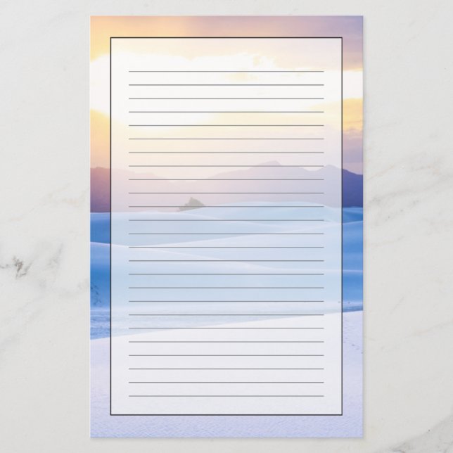 White Sands National Monument 3 Stationery (Front)