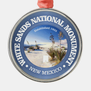 White Sands National Monument Metal Ornament