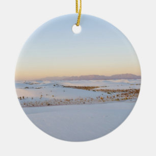 White Sands National Monument, Transverse Dunes 2 Ceramic Ornament