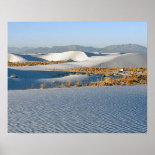 White Sands National Monument, Transverse Dunes Poster