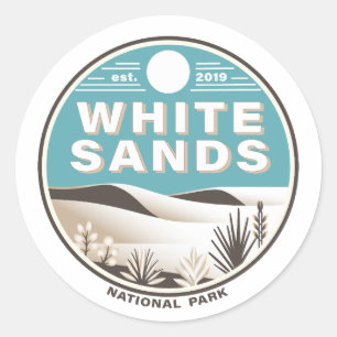 White Sands National Park Classic Round Sticker