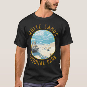 White Sands National Park Distressed Circle _3 T-Shirt