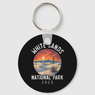 White Sands National Park Hiking Souvenir Men Wome Key Ring