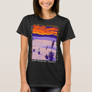 White Sands National Park New Mexico Distressed Vi T-Shirt
