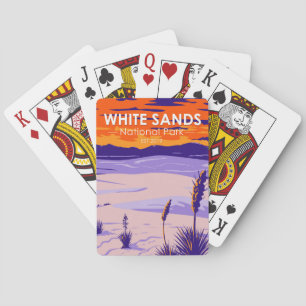 White Sands National Park New Mexico Vintage  Playing Cards