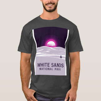 White Sands National Park Purple Sunset Travel Ill T-Shirt