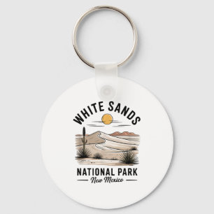 White Sands National Park Souvenir New Mexico Men  Key Ring