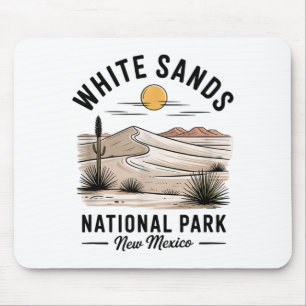 White Sands National Park Souvenir New Mexico Men Mouse Pad