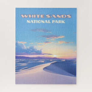 White Sands National Park Sunset Dunes New Mexico Jigsaw Puzzle