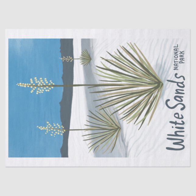 White Sands National Park  Tissue Paper (Front)