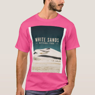 White Sands National Park Travel Illustration T-Shirt