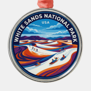 White Sands National Park USA Metal Ornament