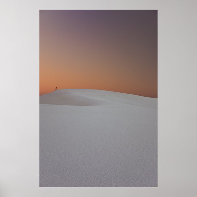 White Sands Sunset Poster (Front)