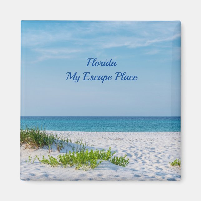White Sandy Beach Florida Coastline Magnet (Front)