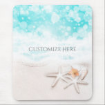 White Sandy Beach Starfish Blue Ocean Tropical Mouse Pad<br><div class="desc">White Sandy Beach Starfish Blue Ocean Tropical Mouse Pad</div>