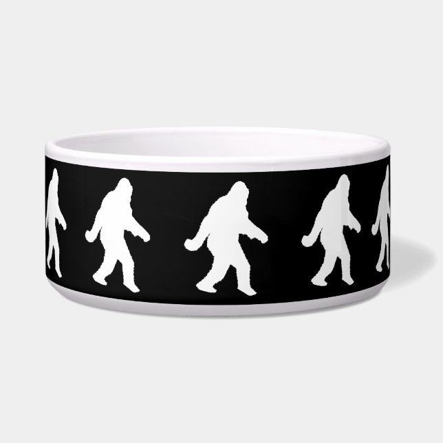 White Sasquatch Silhouette For Dark Backgrounds (Right)