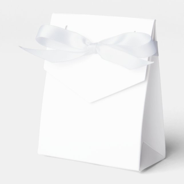 White Satin Favour Box | Elegant Gift Wrap (Front Side)