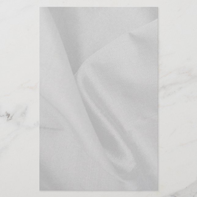 White Satin Stationery (Front)