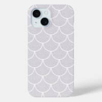 White Scalloped Mermaid Scale Pattern