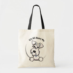 White Schnauzer Its All About Me Tote Bag