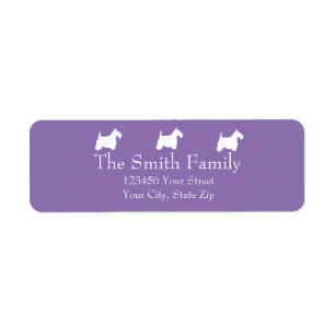 White Scotties Return Address Label