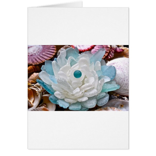 White Sea Glass Flower (Front)