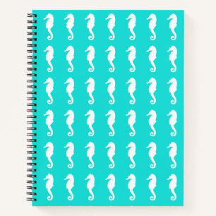 White Seahorse Notebook