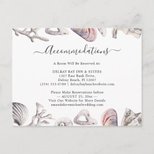 White Seashell Beach Accommodations Card