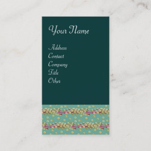 WHITE SEEDS , light yellow  green pink Business Card