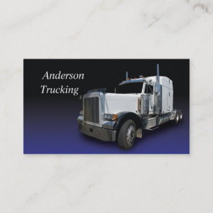 White Semi Business Card