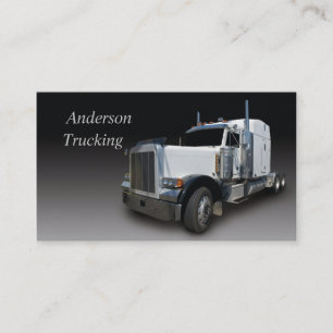 White Semi Business Card