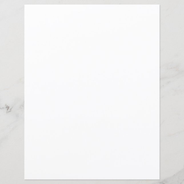 White Semi-Gloss Paper Sheet (Front)