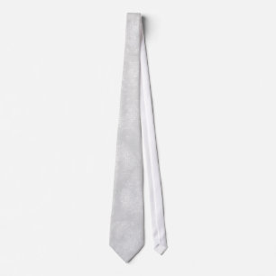 White Sequin Effect Tie