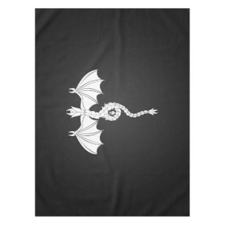White Serpent Dragon Tablecloth