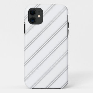 White Shaded Diagonal 2 iPhone 11 Case
