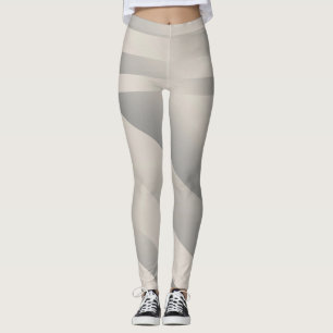 White shades texture leggings