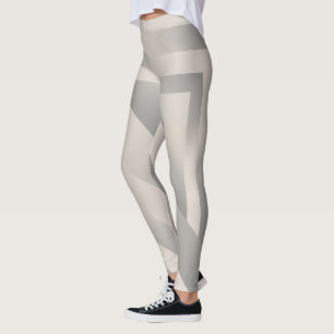 White shades texture leggings