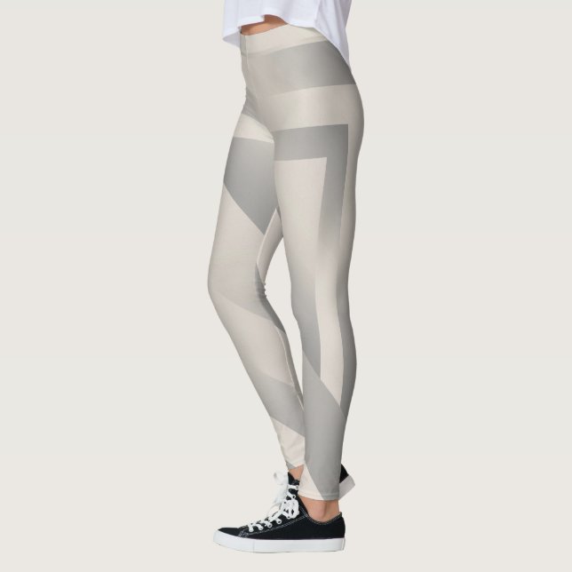 White shades texture leggings (Left)