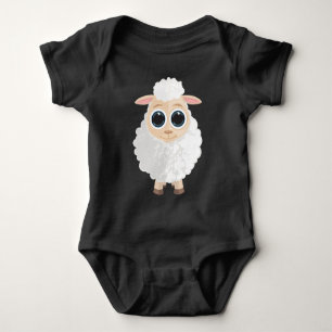 White Sheep Baby Bodysuit