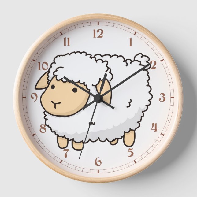 White Sheep Clock (Front)