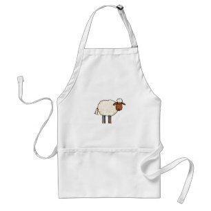 white sheep standard apron