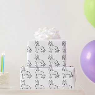 White Shepherd / White German Shepherd Dog Wrapping Paper