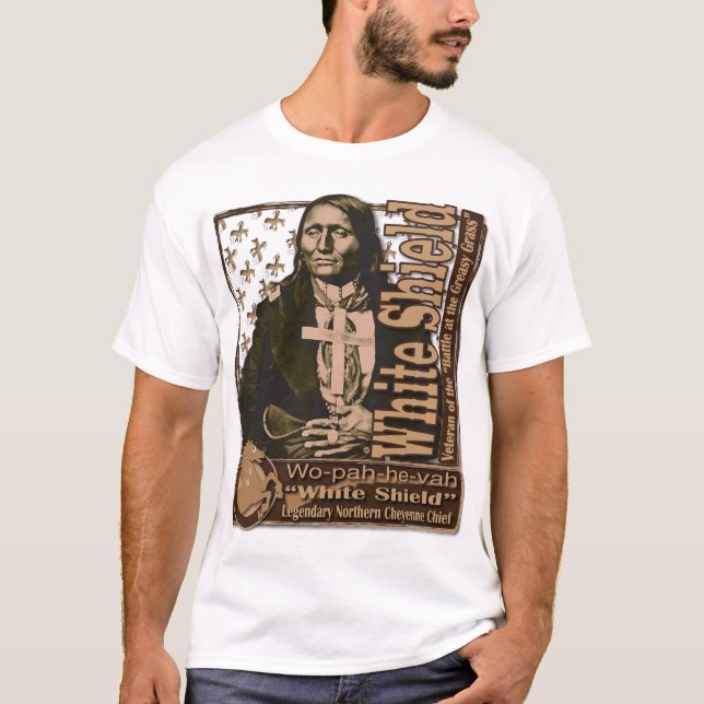 "White Shield" American Warrior T-Shirt (Front)